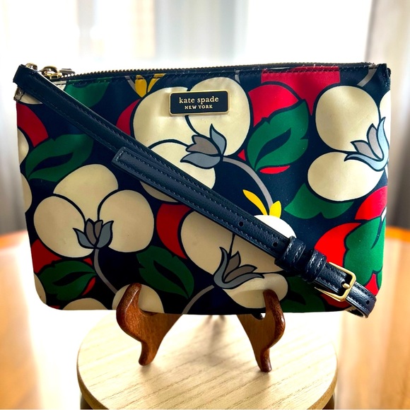 Kate Spade New York Dawn Triple Gusset Breezy Floral Crossbody Bag - Picture 2 of 14